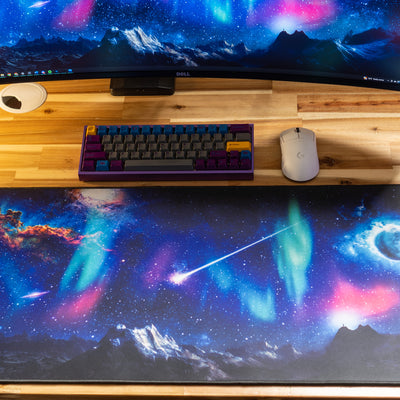 "Northern Lights" Cosmic Landscape Deskmat