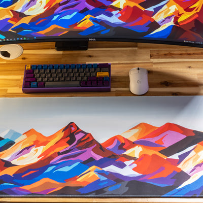 "Purple Mountain Majesty" Landscape Deskmat