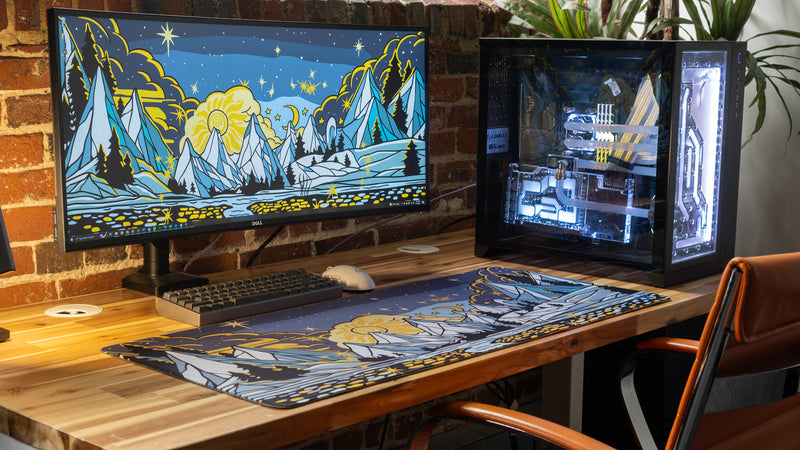 "White Out" — Epic Desk Originals Deskmat
