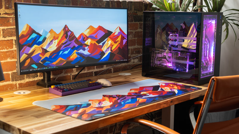 "Purple Mountain Majesty" — Epic Desk Originals Deskmat
