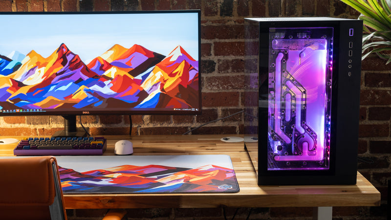 "Purple Mountain Majesty" — Epic Desk Originals Deskmat
