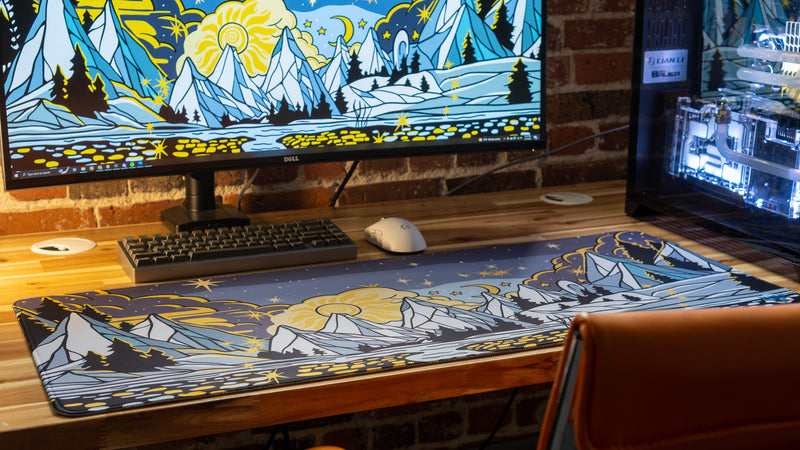 "White Out" — Epic Desk Originals Deskmat
