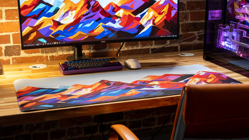"Purple Mountain Majesty" — Epic Desk Originals Deskmat