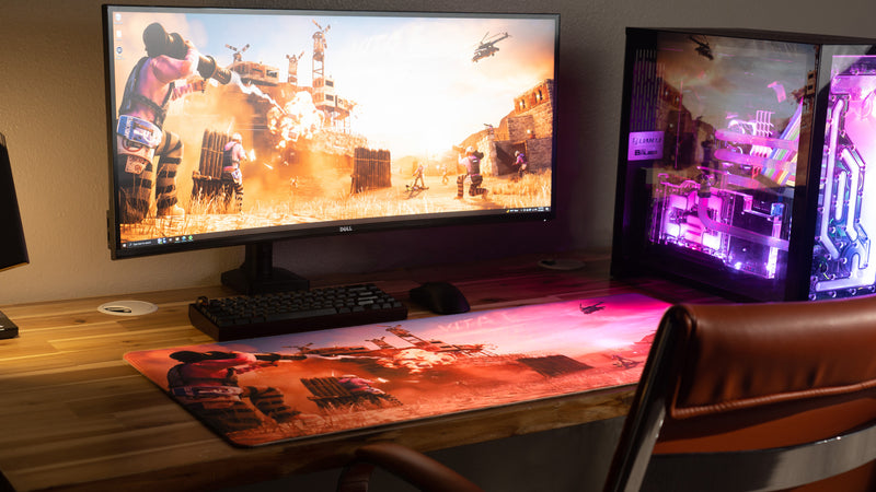 "Vital Servers" — Rust Deskmat