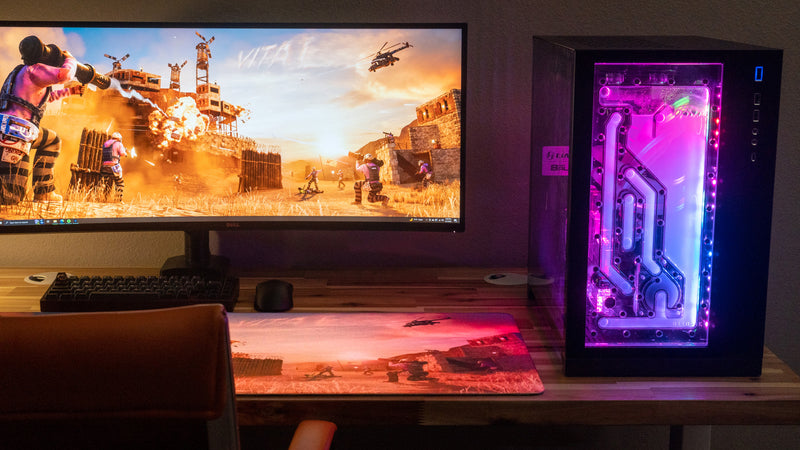 "Vital Servers" — Rust Deskmat