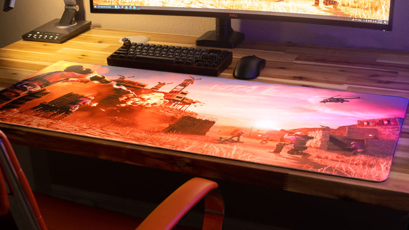 "Vital Servers" — Rust Deskmat