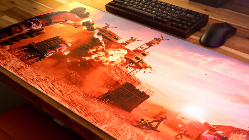 "Vital Servers" — Rust Deskmat