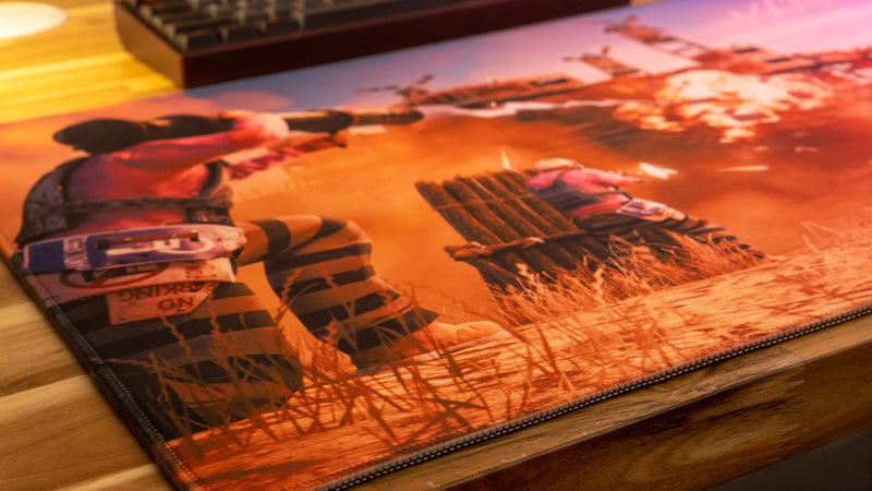 "Vital Servers" — Rust Deskmat