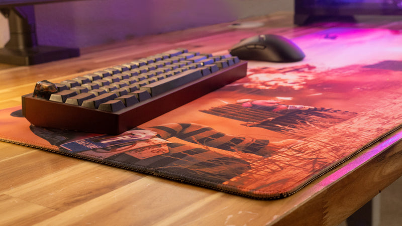 "Vital Servers" — Rust Deskmat
