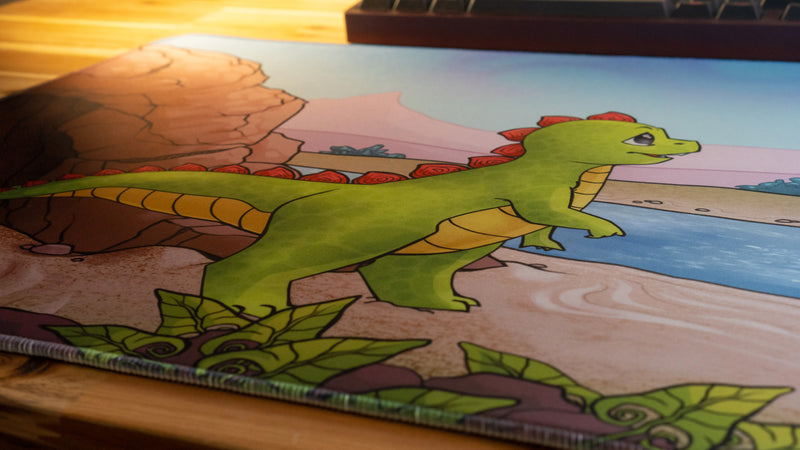 "Wish for Wings" — Jakeyosaurus Deskmat
