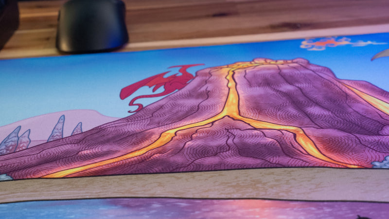 "Wish for Wings" — Jakeyosaurus Deskmat