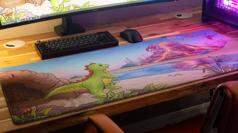 "Wish for Wings" — Jakeyosaurus Deskmat