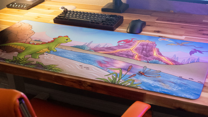 "Wish for Wings" — Jakeyosaurus Deskmat