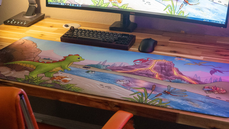 "Wish for Wings" — Jakeyosaurus Deskmat