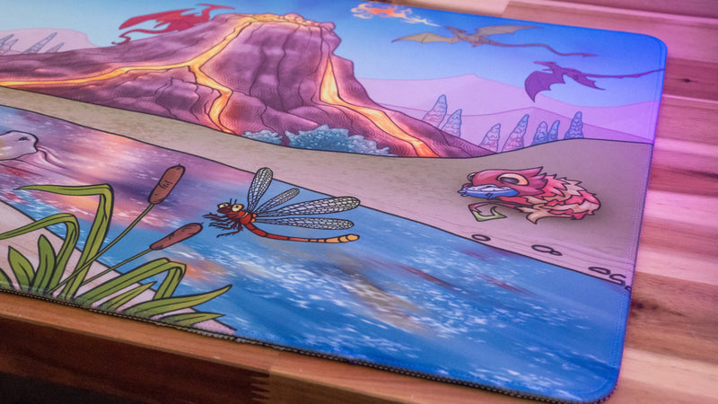 "Wish for Wings" — Jakeyosaurus Deskmat