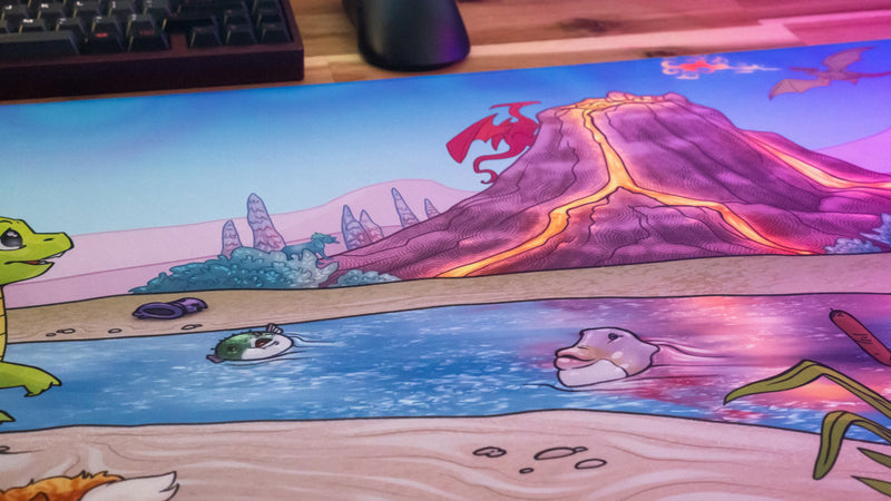"Wish for Wings" — Jakeyosaurus Deskmat