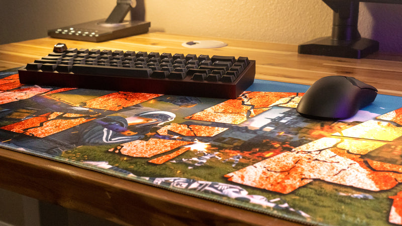 "Vital Servers" — Rust Deskmat