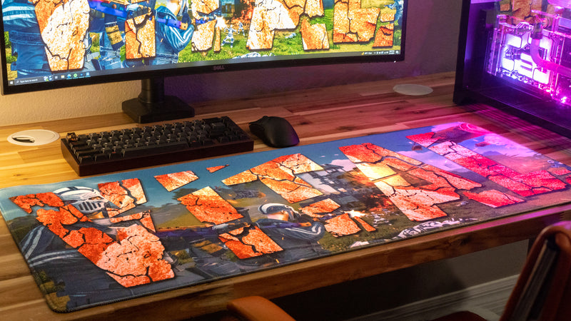 "Vital Servers" — Rust Deskmat