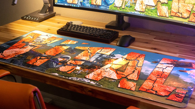 "Vital Servers" — Rust Deskmat
