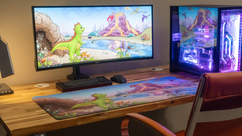 "Wish for Wings" — Jakeyosaurus Deskmat