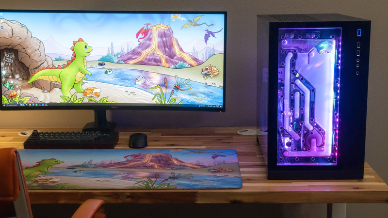 "Wish for Wings" — Jakeyosaurus Deskmat