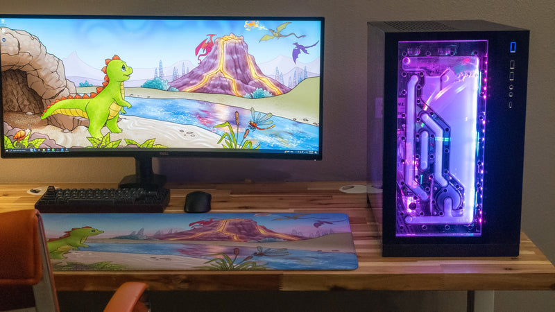 "Wish for Wings" — Jakeyosaurus Deskmat