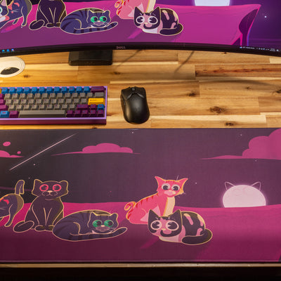 Dooley Noted "Purrfect Evening" Creator Collaboration Limited Edition Gaming Deskmat