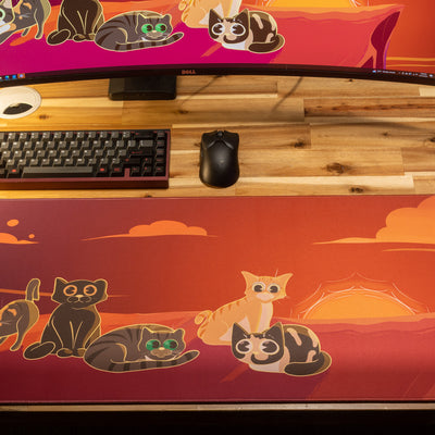 Dooley Noted "Meowvelous Morning" Creator Collaboration Limited Edition Gaming Deskmat