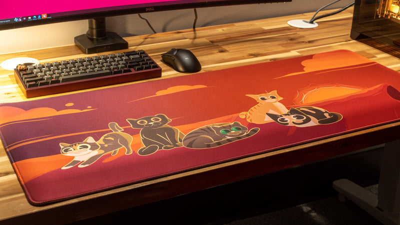 "Meowvelous Morning" — Dooley Noted Deskmat
