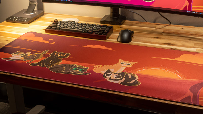 "Meowvelous Morning" — Dooley Noted Deskmat