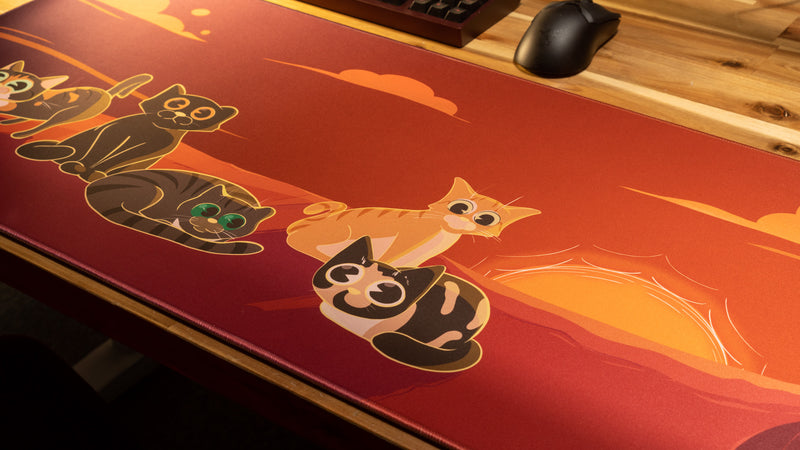 "Meowvelous Morning" — Dooley Noted Deskmat