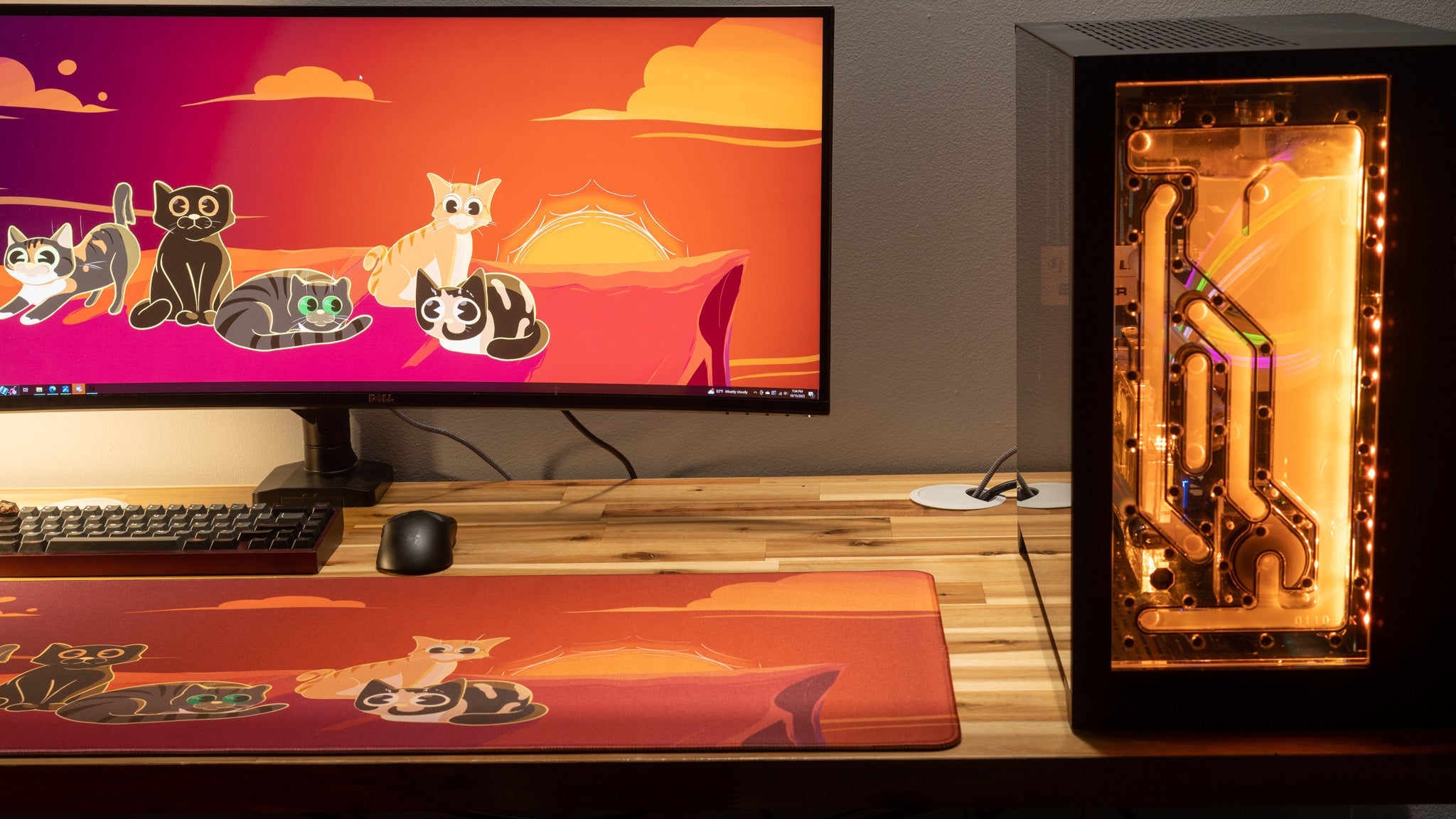 Dooley Noted "Meowvelous Morning" Creator Collaboration Limited Edition Gaming Deskmat