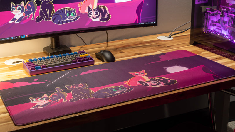"Purrfect Evening" — Dooley Noted Deskmat