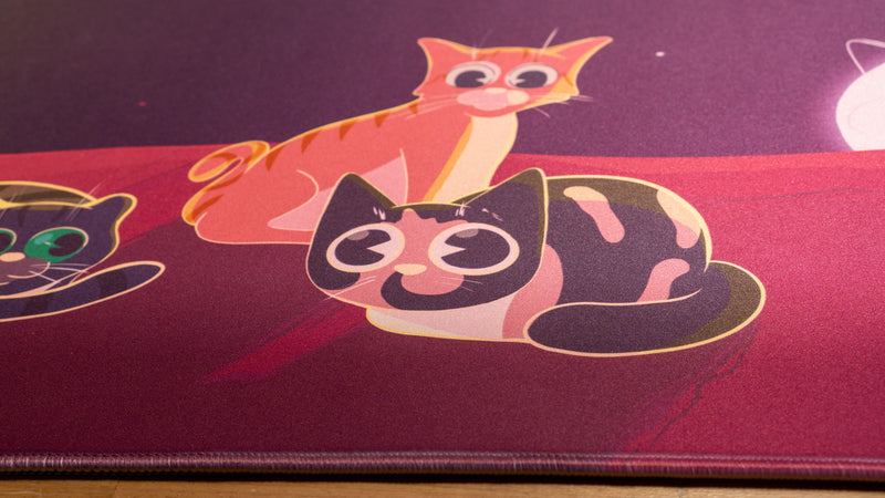 "Purrfect Evening" — Dooley Noted Deskmat