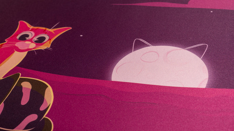"Purrfect Evening" — Dooley Noted Deskmat