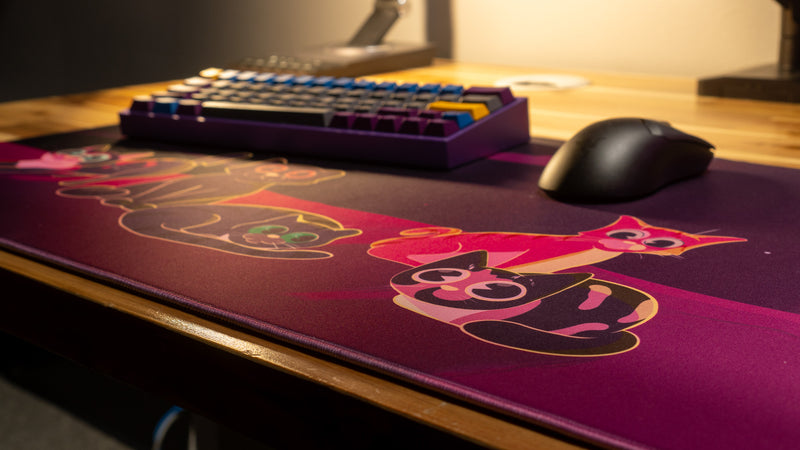 "Purrfect Evening" — Dooley Noted Deskmat