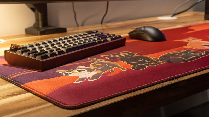 "Meowvelous Morning" — Dooley Noted Deskmat