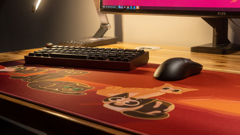 "Meowvelous Morning" — Dooley Noted Deskmat