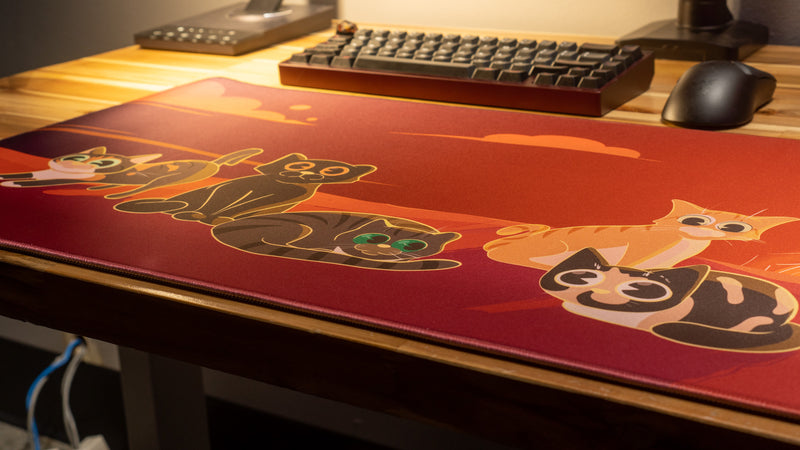 "Meowvelous Morning" — Dooley Noted Deskmat