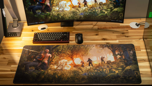 "THE PLAYMAKER" A1DAN8992 XL gaming deskmat — Epic Desk