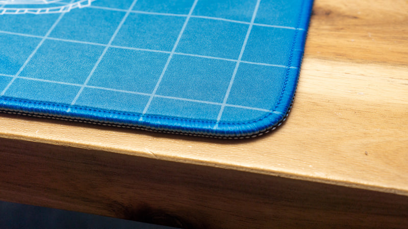 "Wunderwaffe - Blue" — Bitt3rSteel Deskmat