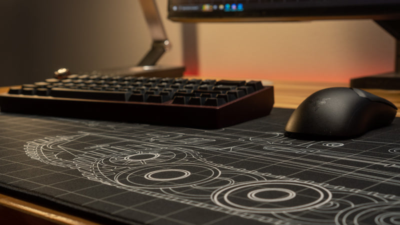 "Wunderwaffe - Black" — Bitt3rSteel Deskmat
