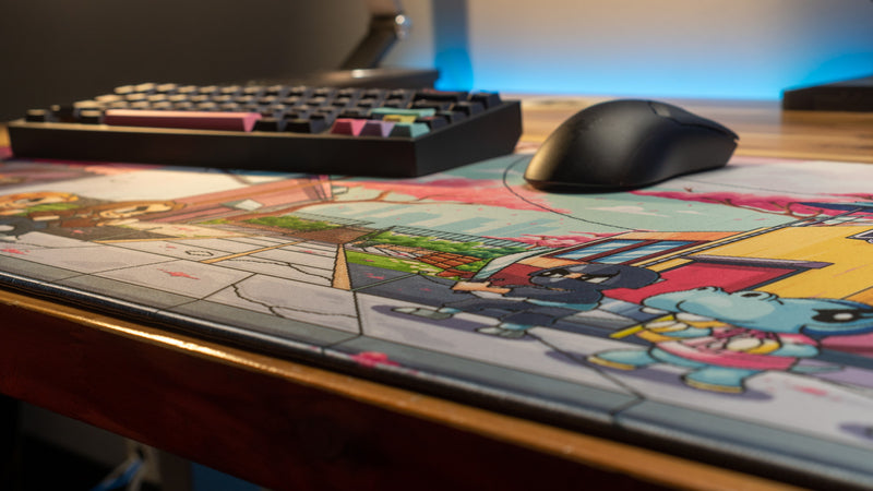 "The BEATEMUP Video Game Deskmat" — Beatemups Deskmat