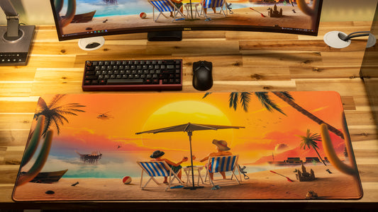 "Paradise" Tide XL gaming deskmat — Epic Desk
