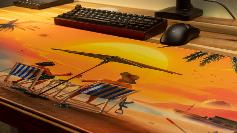"Paradise" — Tide Deskmat