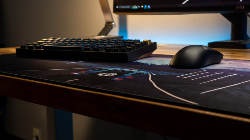 "Bluewave" — Outrun Deskmat