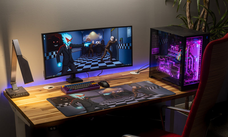 "Spiral’s Chaotic Night Shift" — Spiral Deskmat