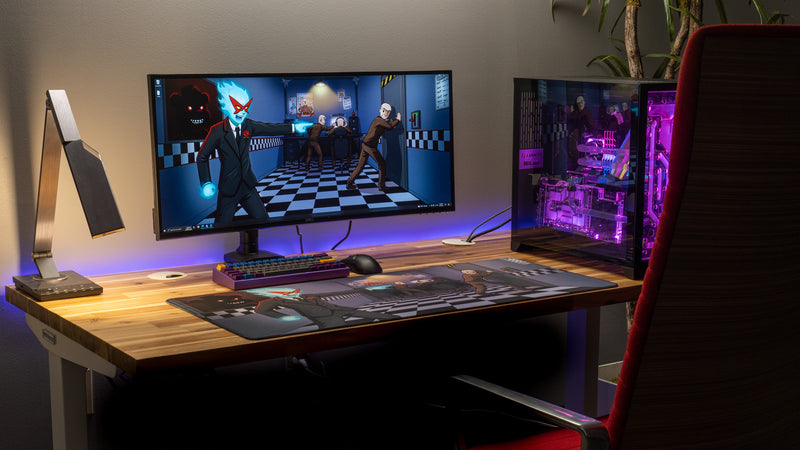 "Spiral’s Chaotic Night Shift" — Spiral Deskmat