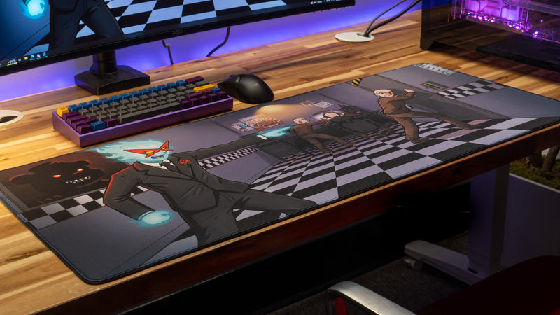 "Spiral’s Chaotic Night Shift" — Spiral Deskmat