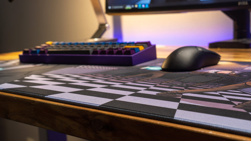 "Spiral’s Chaotic Night Shift" — Spiral Deskmat